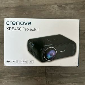 Crenova XPE460 Mini Video Projector with 180" Display Full HD 1080P NEW